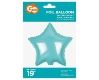 Balon foliowy "Gwiazda" jasnoniebieska 19" Godan